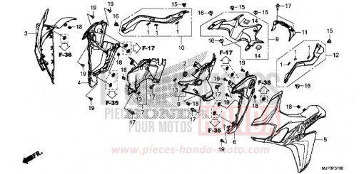 MIDDLE COWL CRF1000AH de 2017